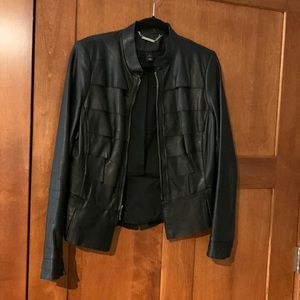 Black Leather jacket- White house Black Market